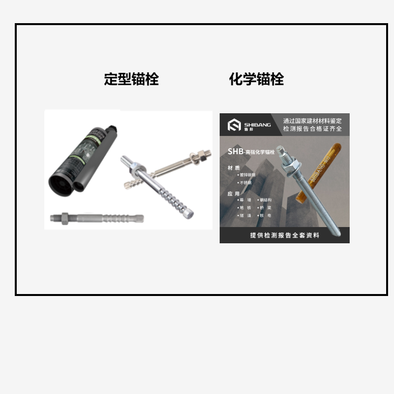 定型錨栓和化學(xué)錨栓之間的區別？你知道嗎？