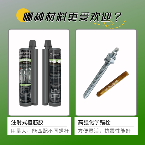 植筋膠和化學(xué)錨栓，哪個(gè)更受歡迎？